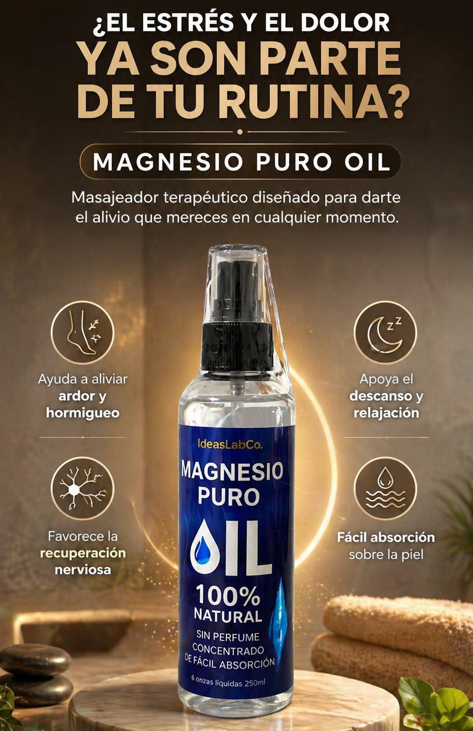 MAGNESIO PURO OIL 100% NATURAL X1 UND