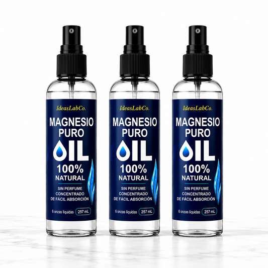 MAGNESIO PURO OIL 100% NATURAL X3 UNDS